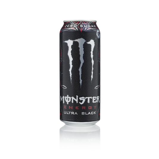 Monster Energy Ultra Black – Zero sugar black cherry energy drink, 500ml can available at Suppply