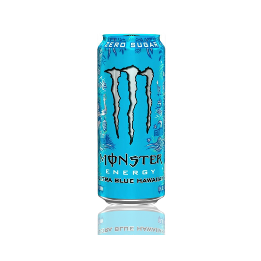 Monster Energy Ultra Blue Hawaii – Zero sugar tropical berry energy drink, 500ml can available at Suppply