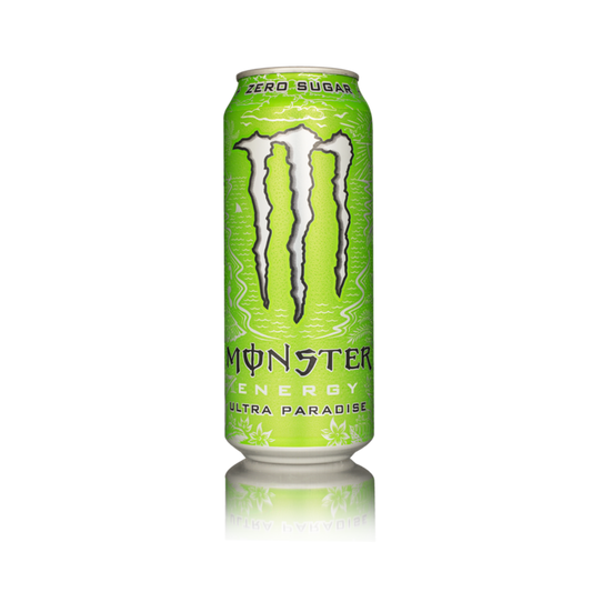 Monster Energy Ultra Paradise – sugar-free tropical-flavored energy drink in a green can, available at Suppply.