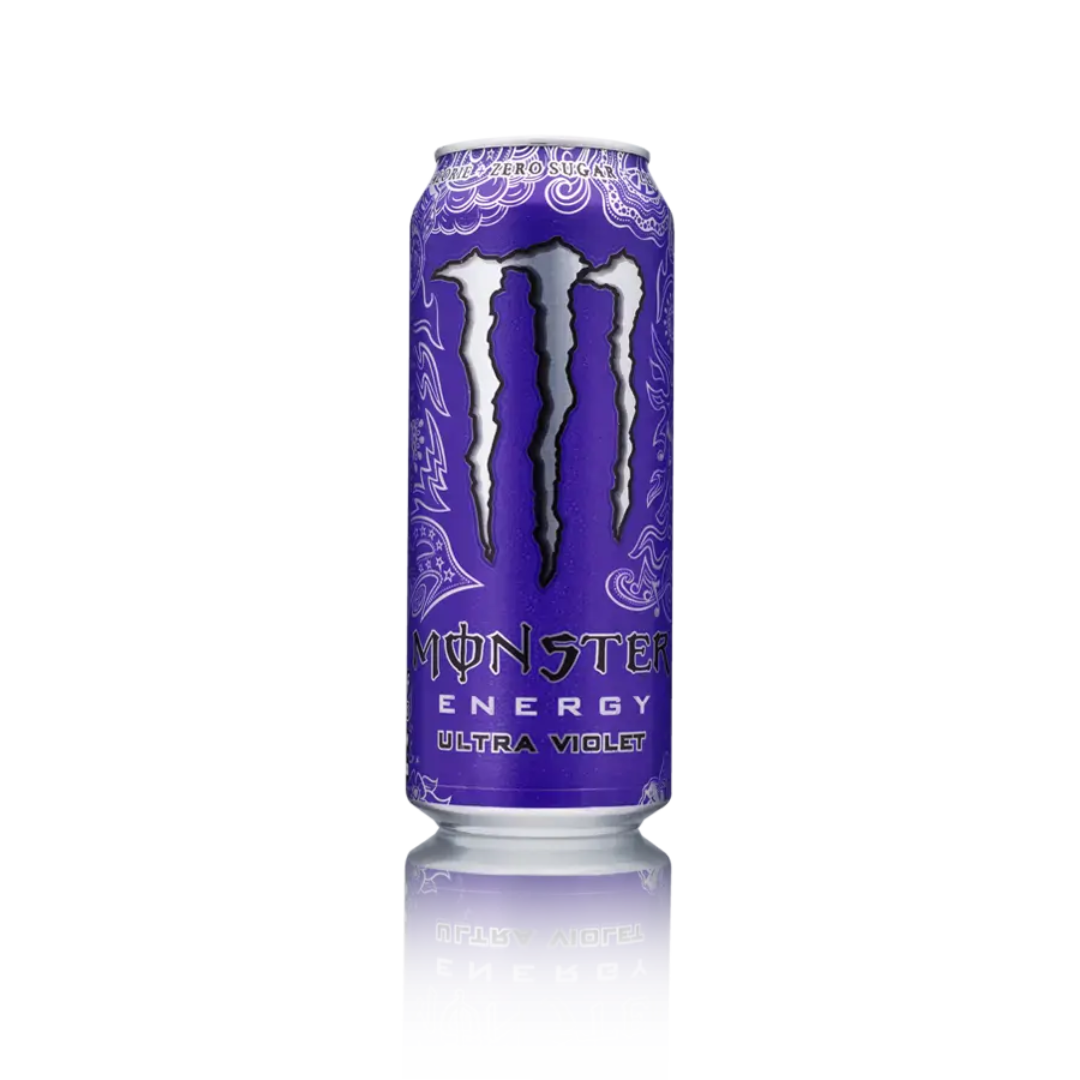 Monster Energy Ultra Violet – Zero sugar grape energy drink, 500ml can available at Suppply
